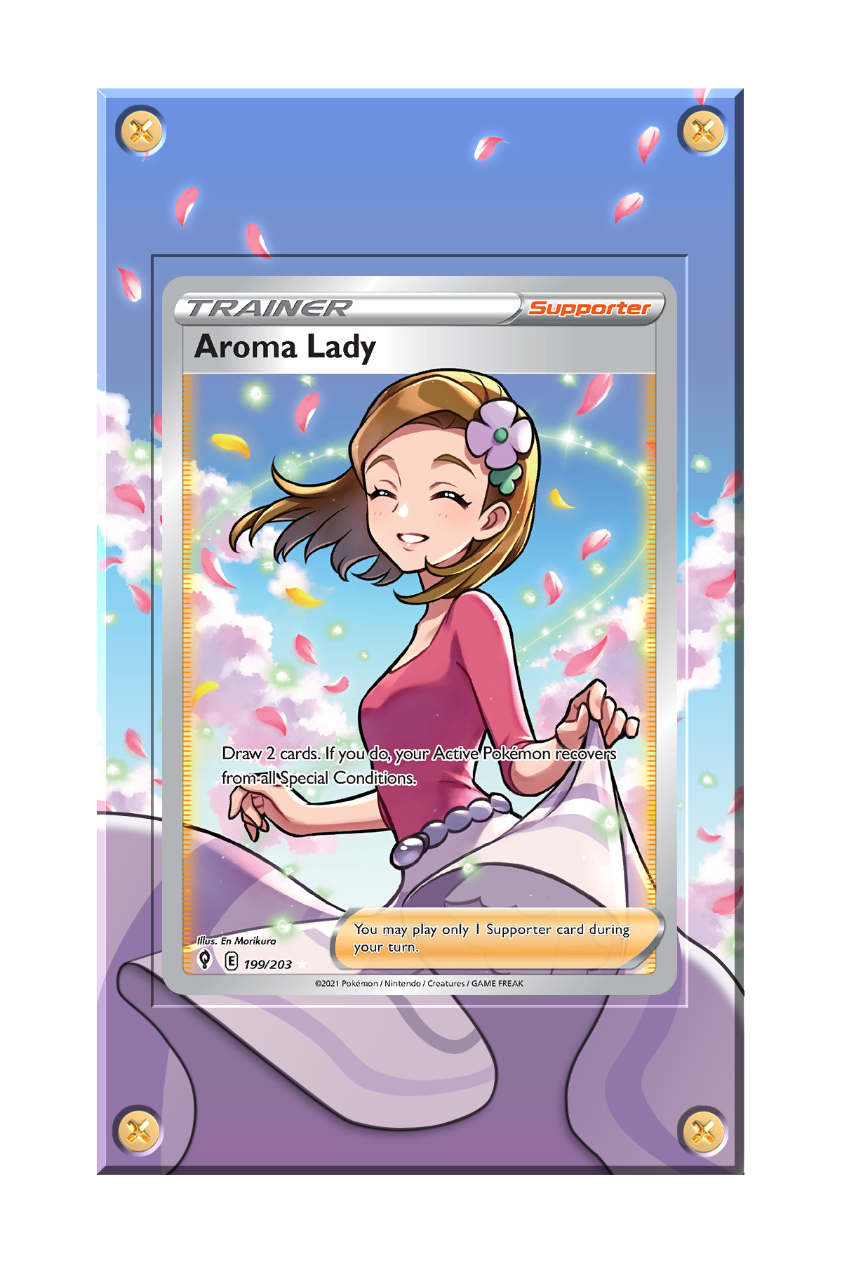 swsh7-199 - Pokemon - Aroma Lady - Evolving Skies Card.png