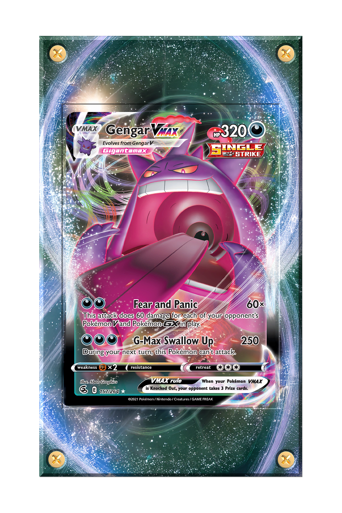 swsh8-157 - Pokemon - Gengar VMAX - Fusion Strike Card.png