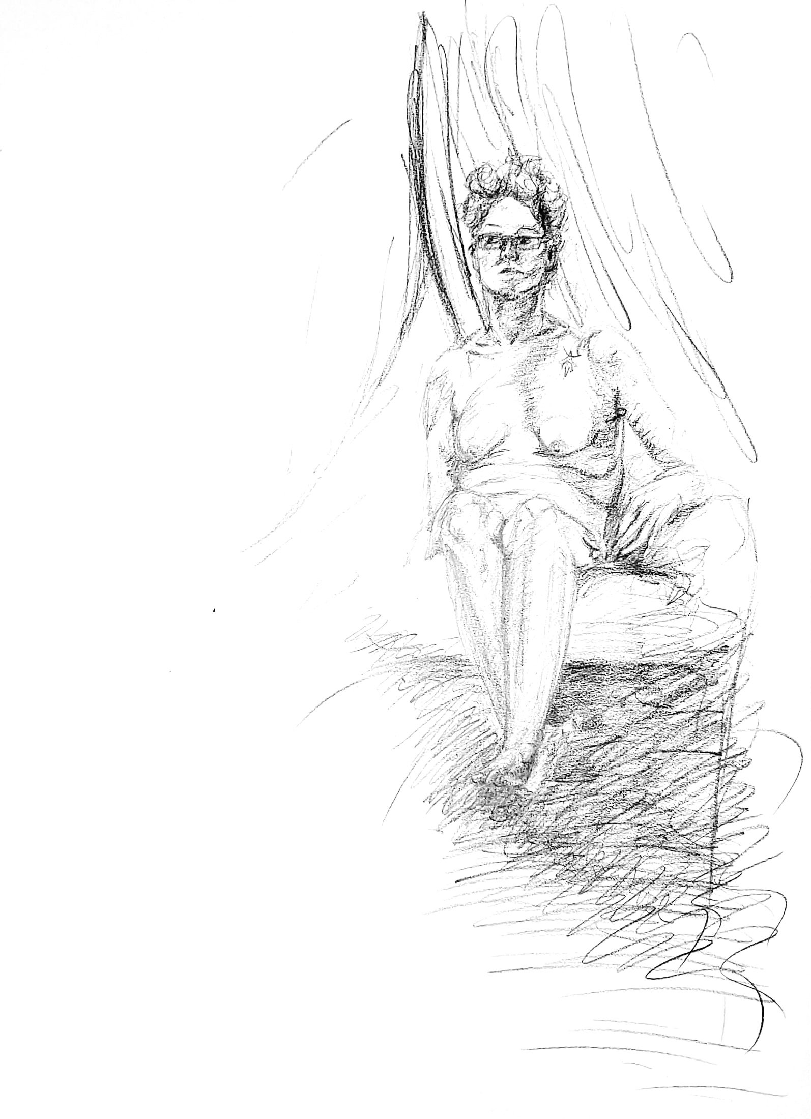Unknown Model Seated On Cushions