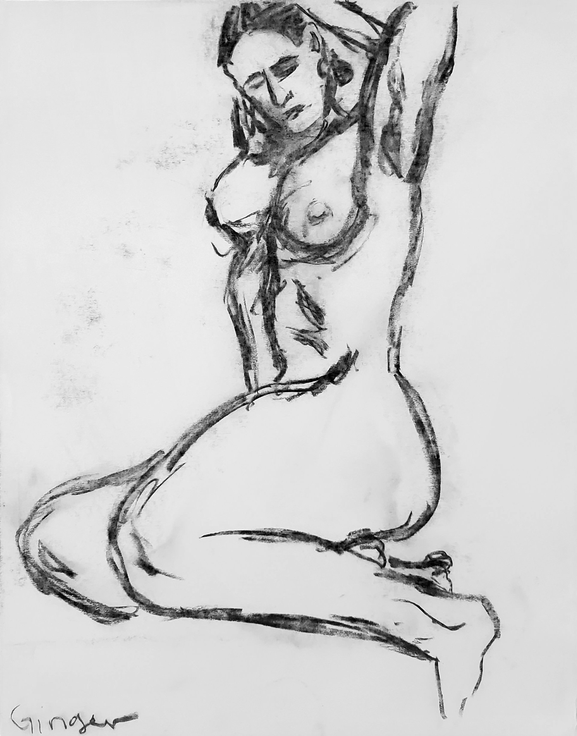 Ginger No. 1 - 18x24 Charcoal On Paper 3-11-13.jpg