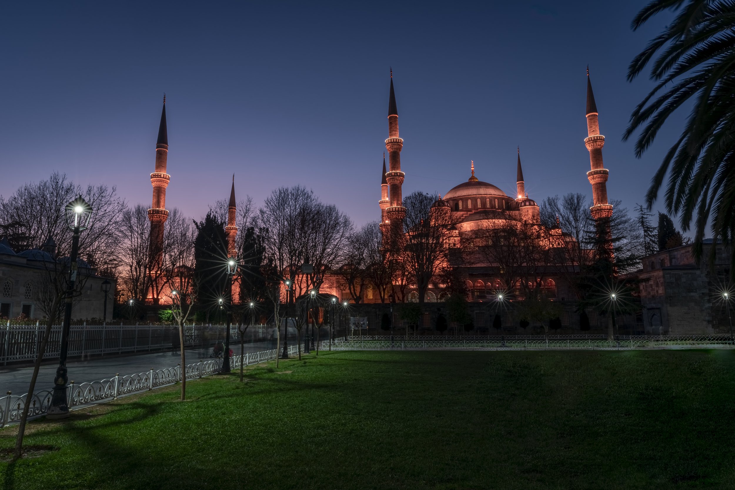 istanbul, moschea blu, notte, night, photos