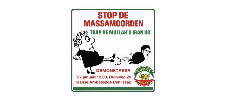 Demonstratie #2 voor de Iraanse Ambassade in Den Haag