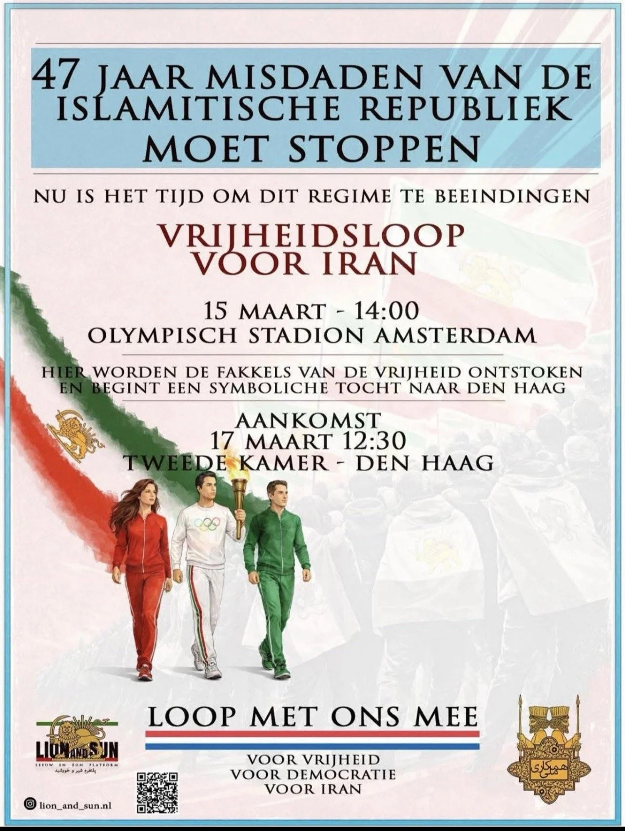 Vrijheidsloop voor Iran