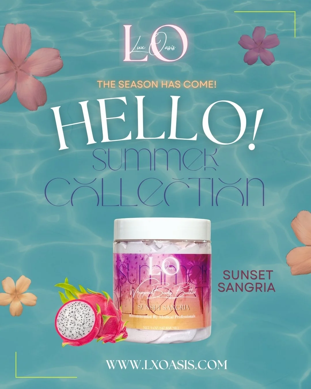 Meet Sunset Sangria from our 2026 Summer Collection!

It's bold, juicy, and made for sunset moments.

Sunset Sangria has a subtle scent starting with dragonfruit and frozen sangria before settling into creamy coconut milk and sweet agave. 

It's vibr