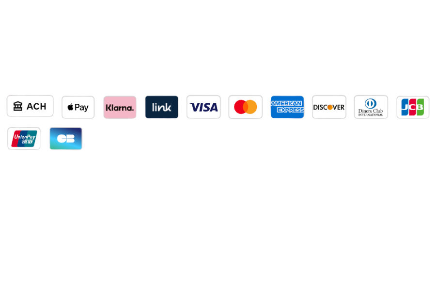 Icons of accepted payment methods