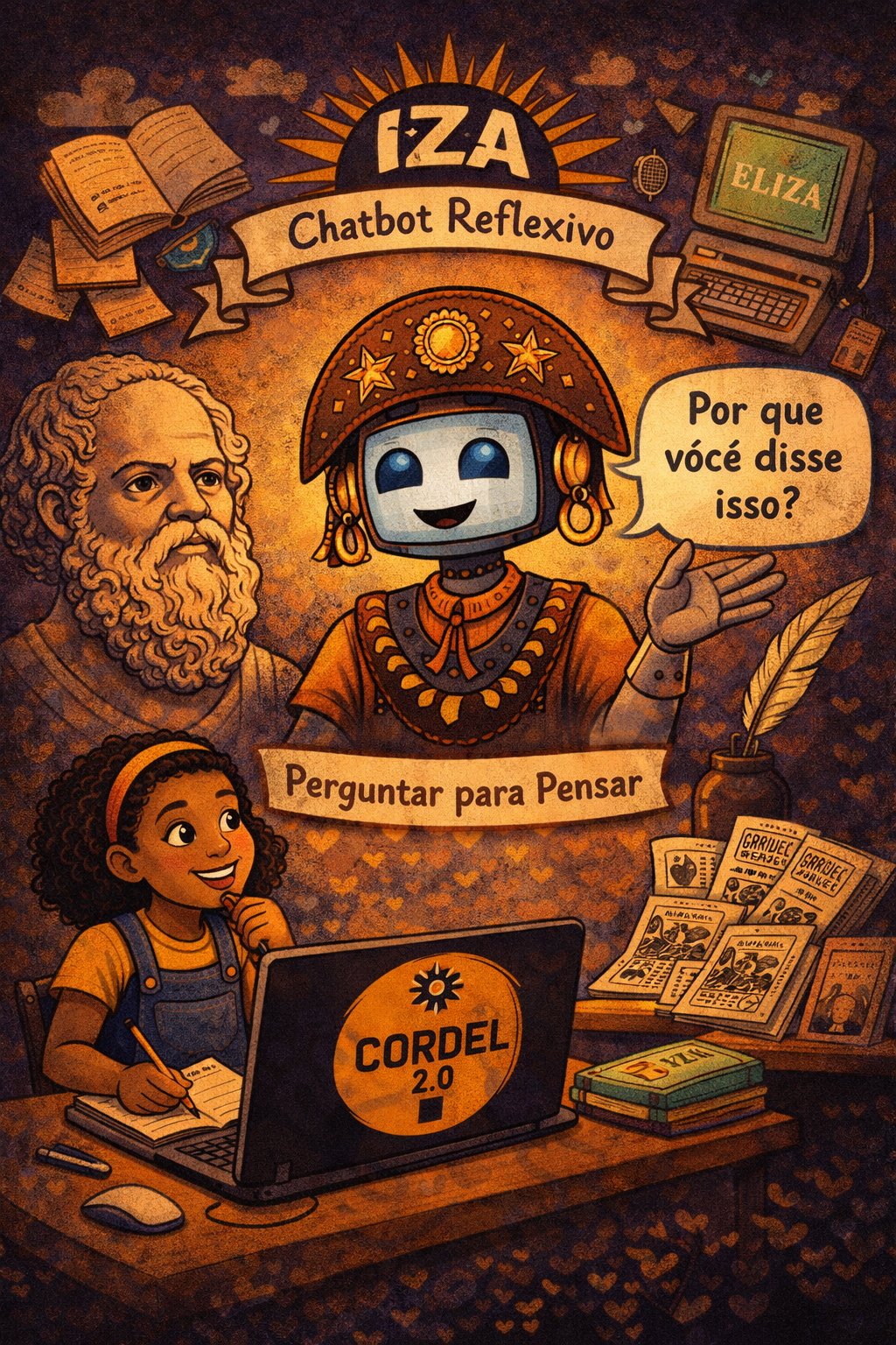 Iza inspirada em Eliza e Sócrates