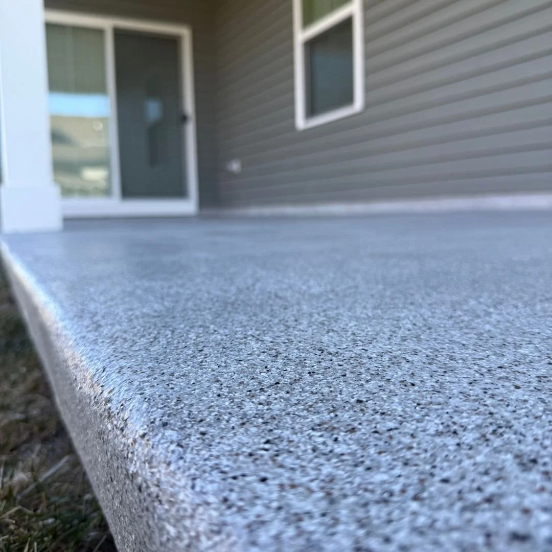 Back patio flake coating in Swedesboro NJ by Solid Finish Coatings