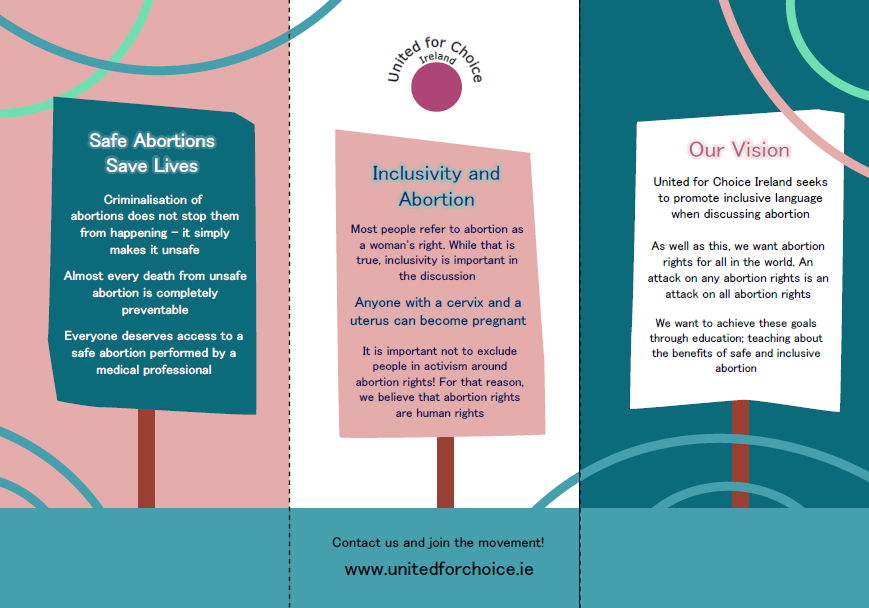 Side two of a brochure designed as part of a mock social campaign for an assignment.