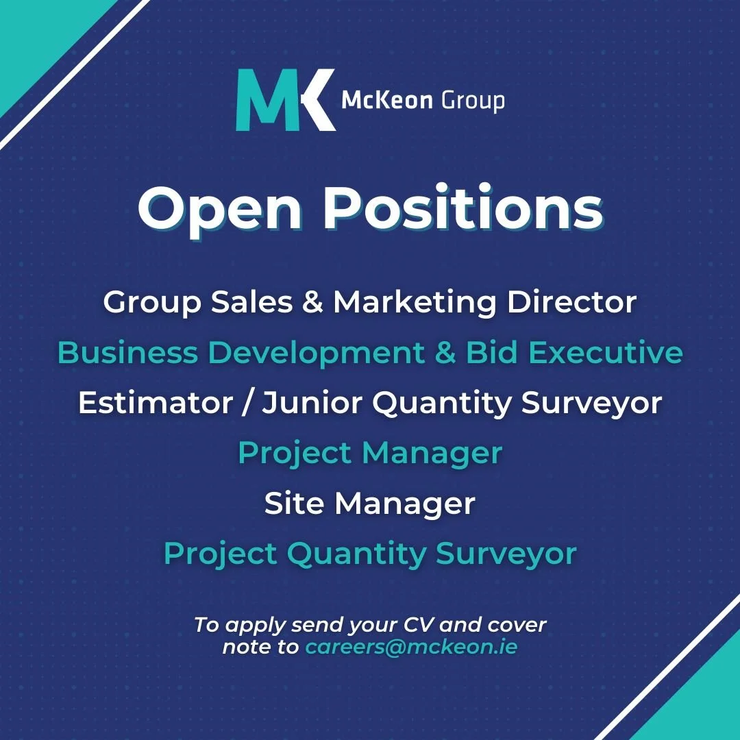 A graphic shared across social media platforms to showcase open positions.