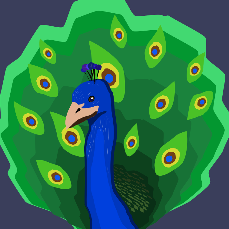 Exploring the design of animals with vector graphics and using different shapes.