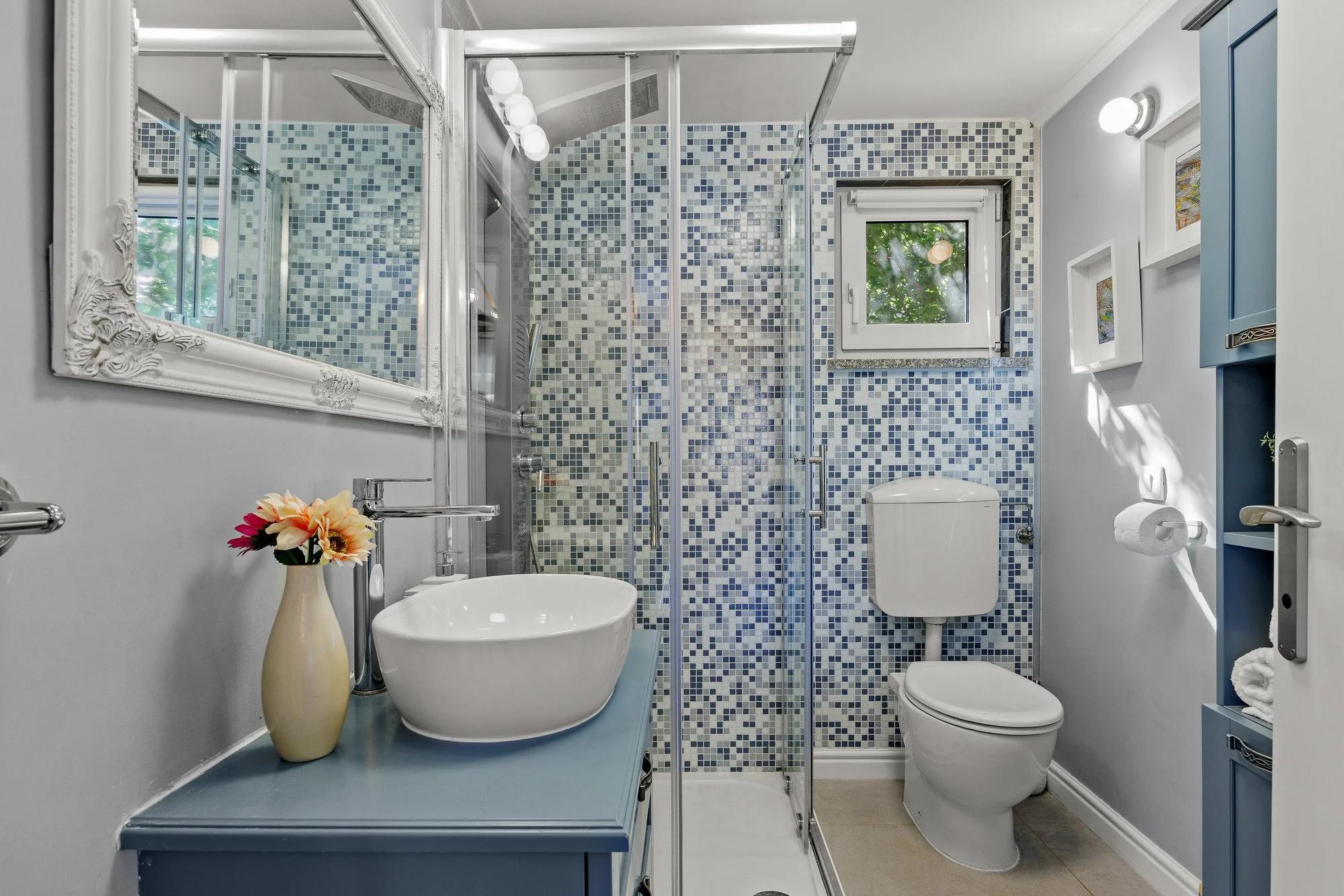 Modern bathroom in a luxury villa in Istria