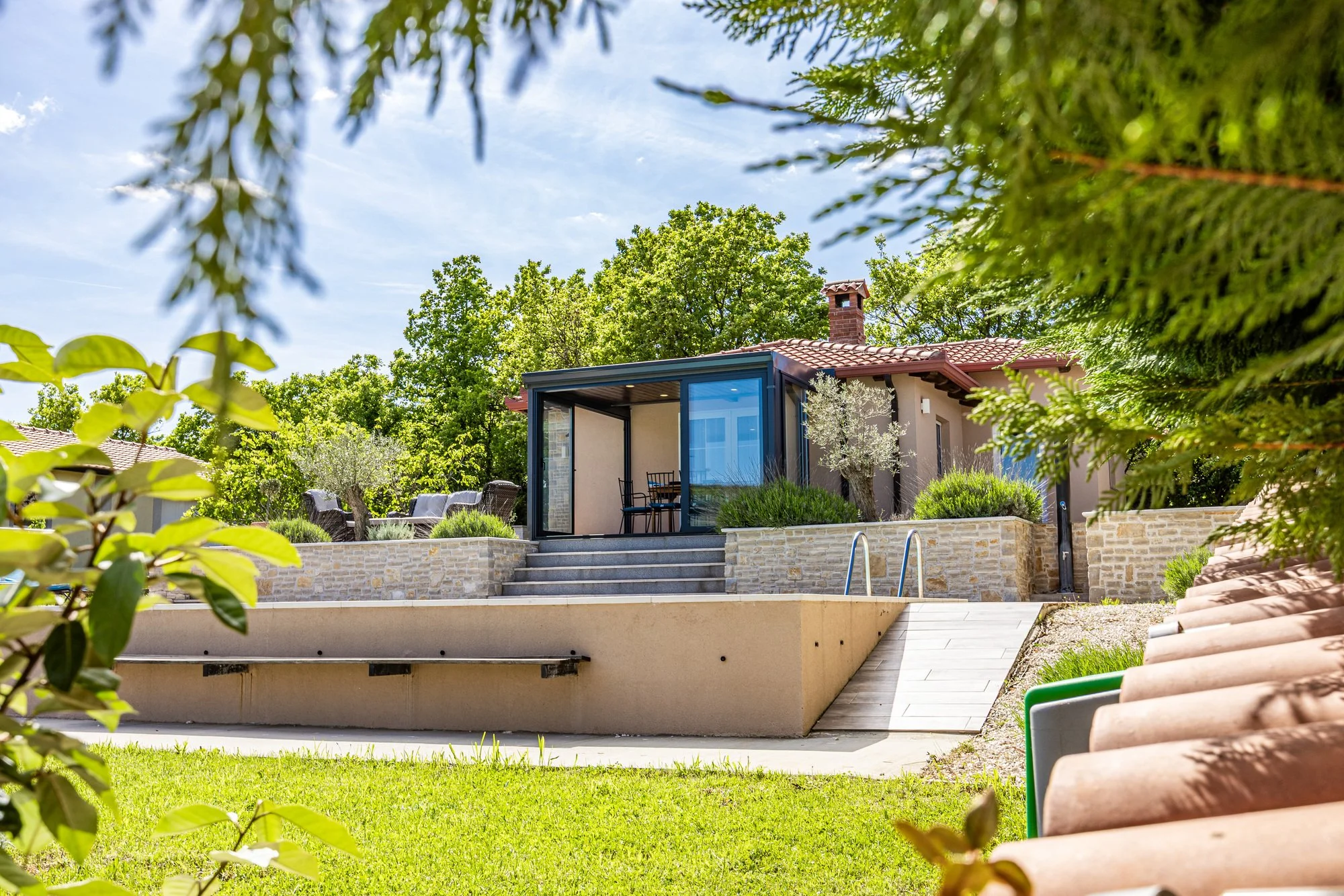 Outdoor place in a private villa in Istria