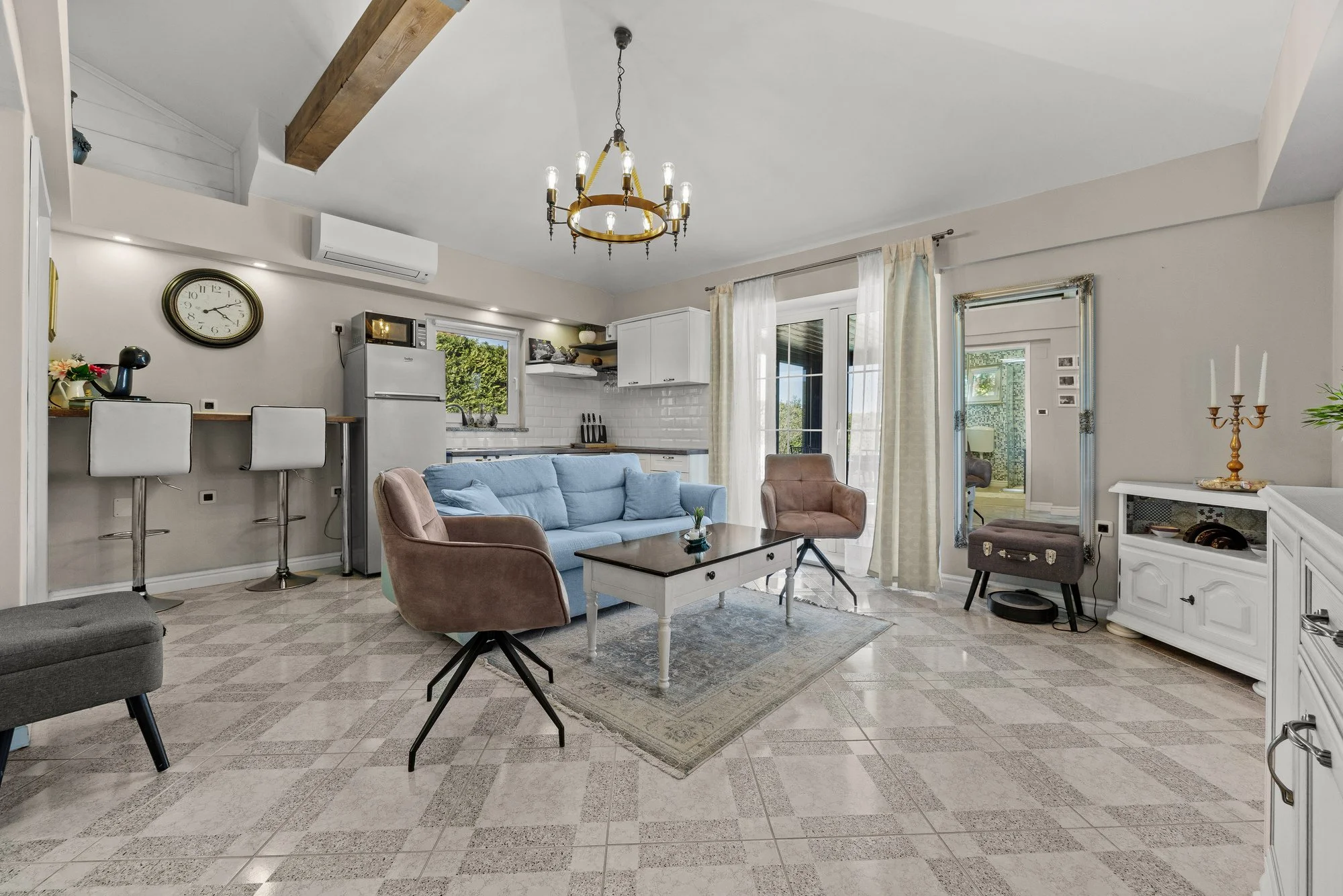 Cozy living space in a luxury holiday home in Istria