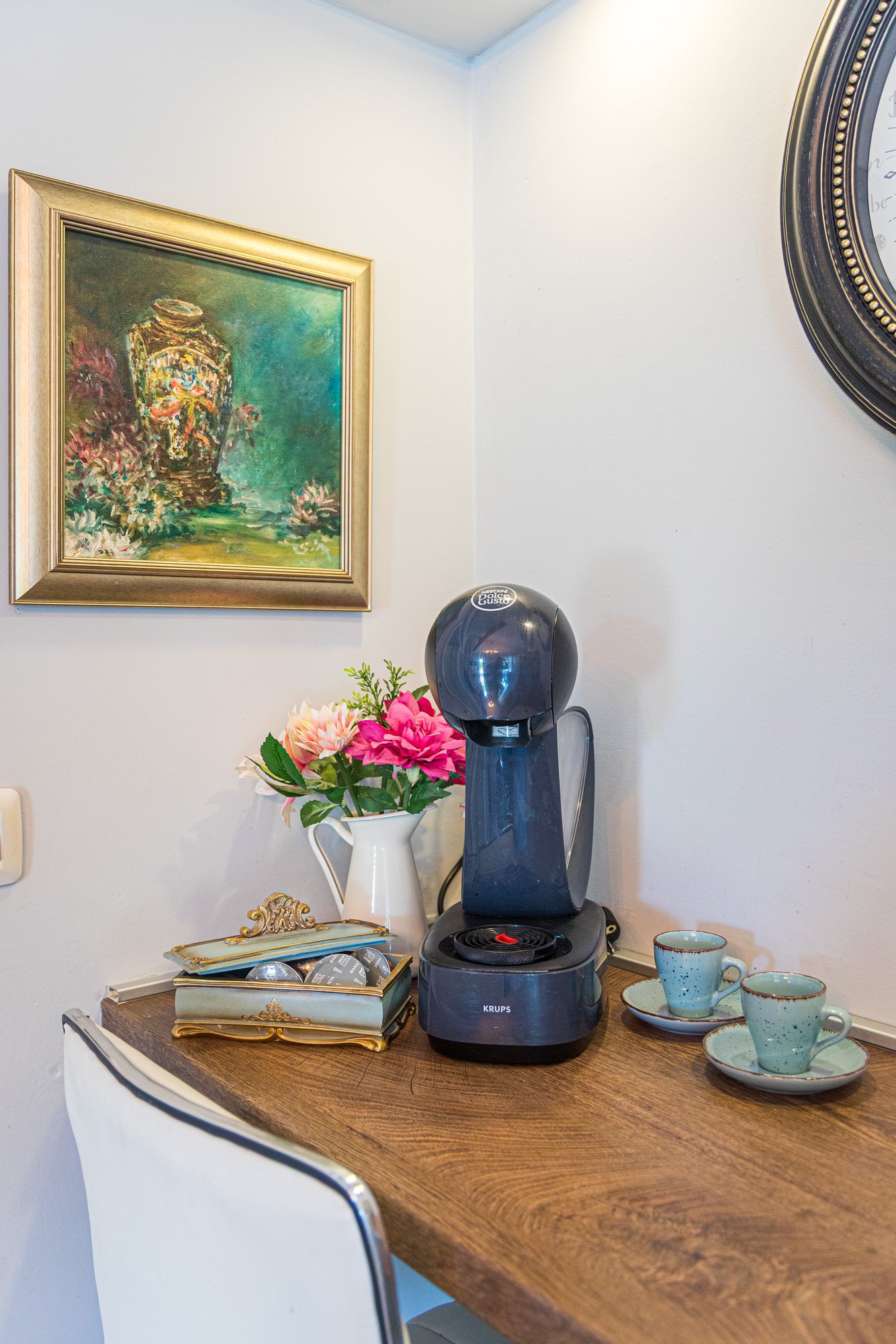 coffee station in holiday home, Istria