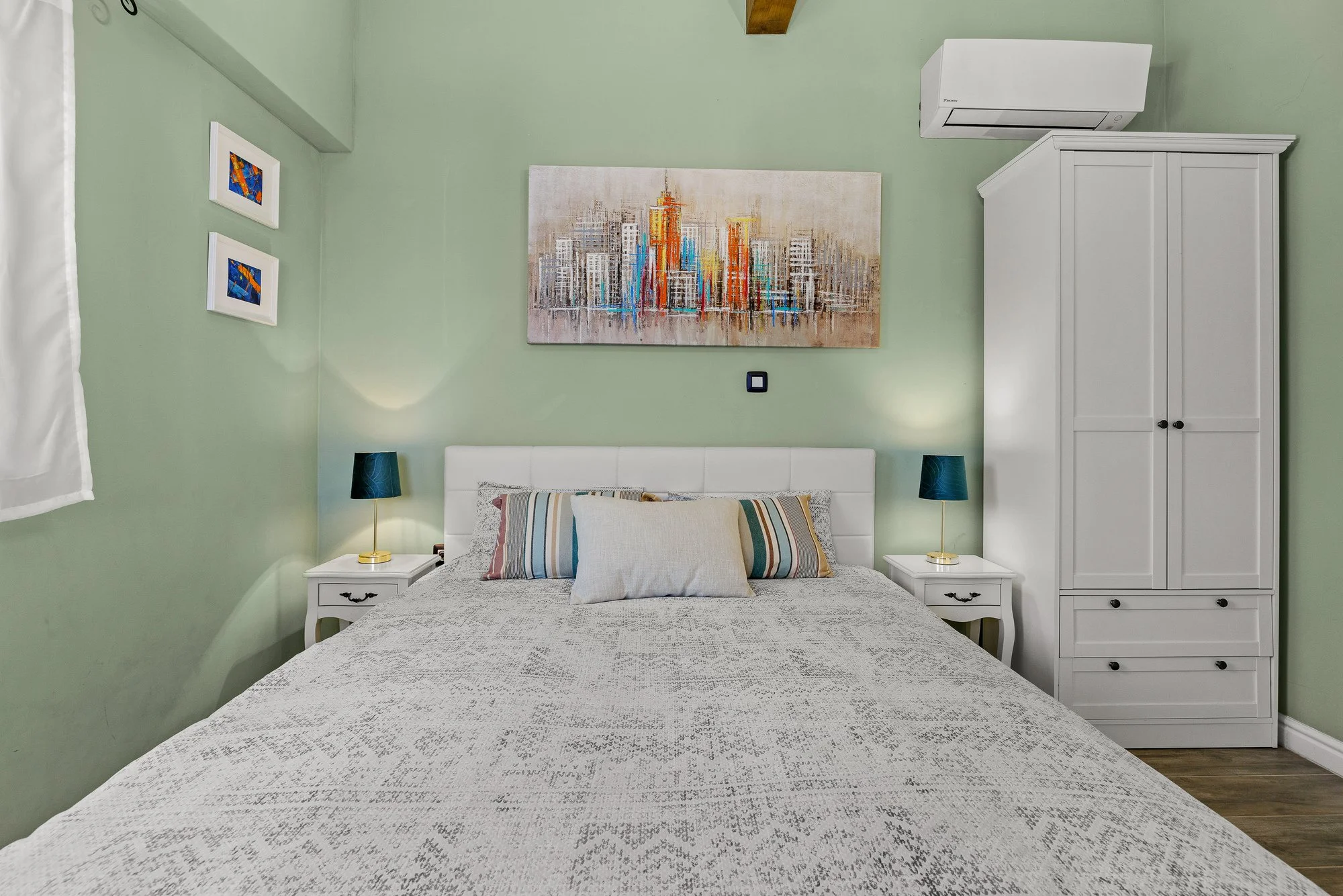 Spacious bedroom in a luxury villa in IstriaSpacious living room in a luxury villa in Istria