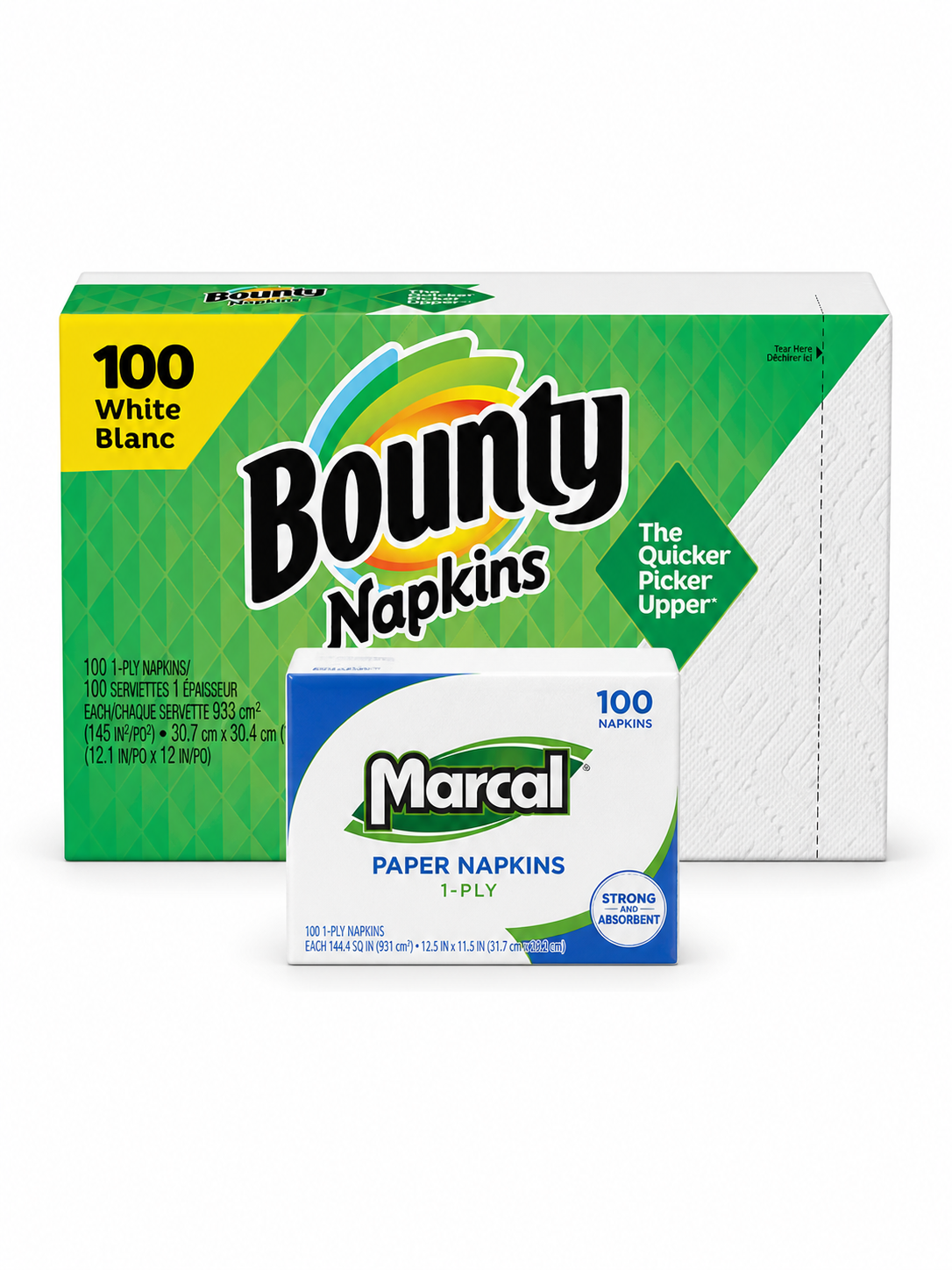 Napkin packaging film for tissue and hygiene paper products