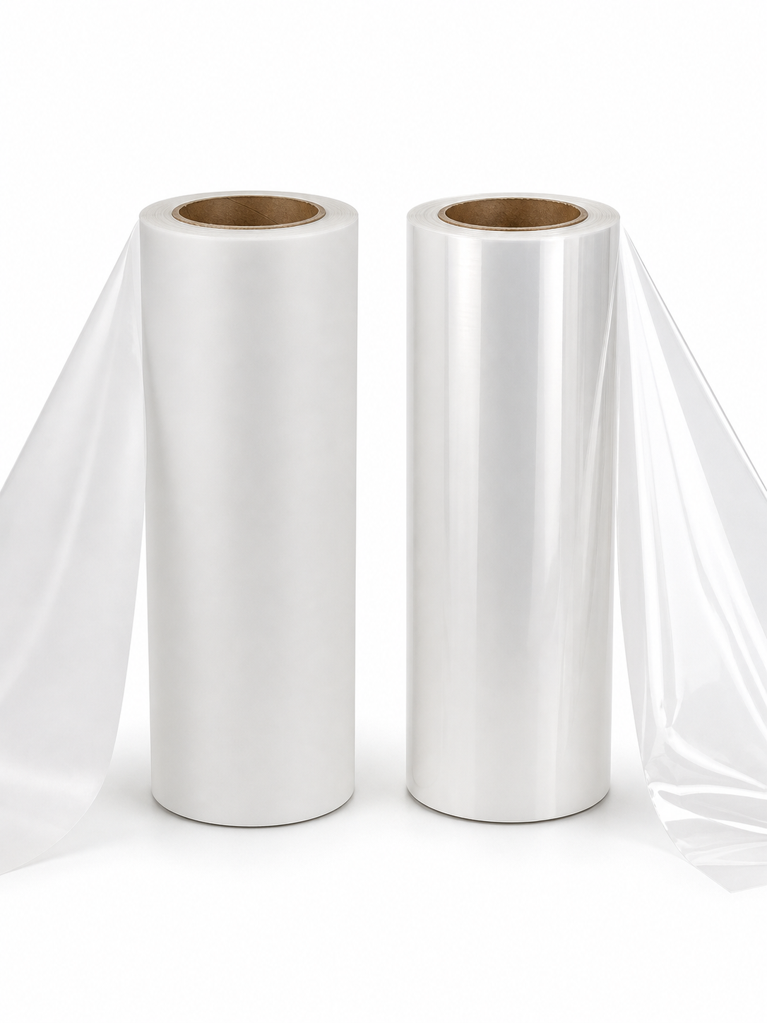 Matte and glossy retail packaging film for custom printed product packs