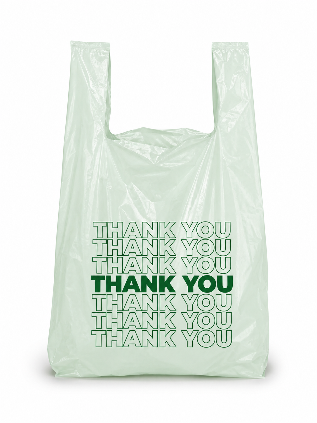 Plastic shopping bags for retail, promotional, and custom flexible packaging applications
