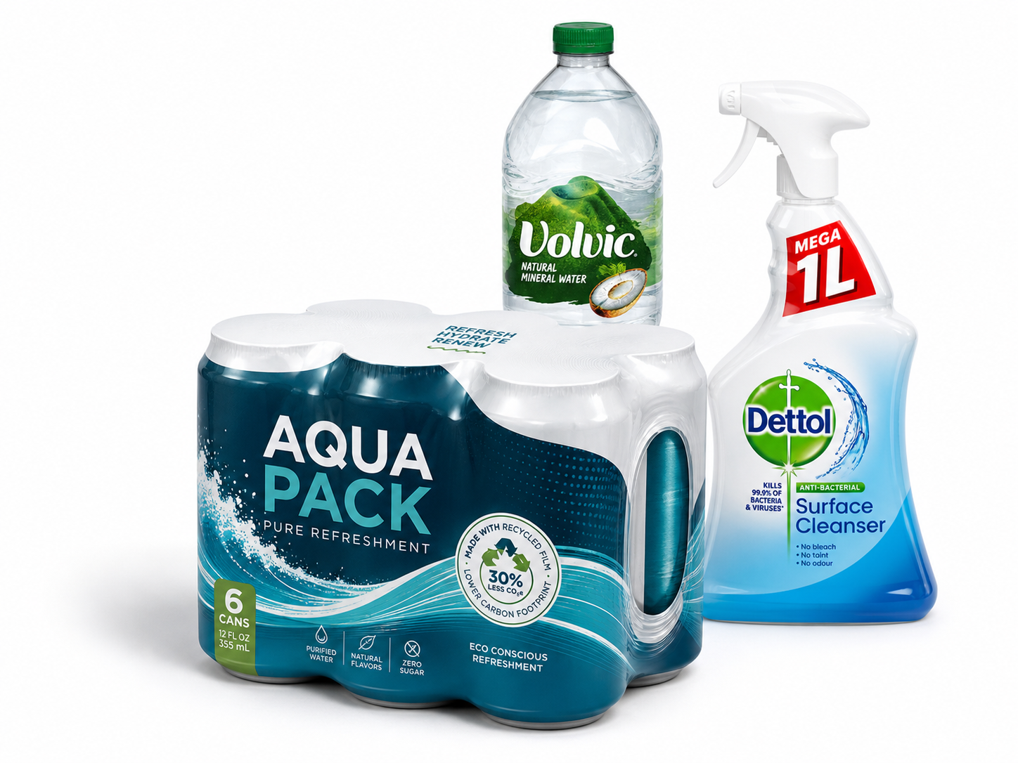 Custom packaging film for beverage and consumer goods brands