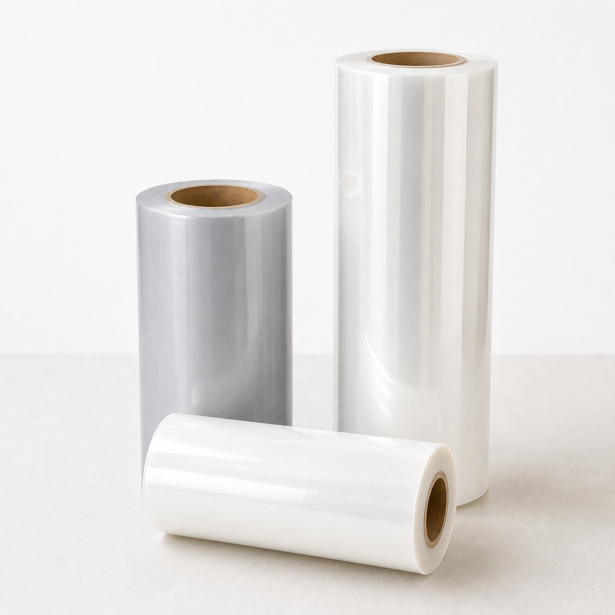 Industrial and functional film solutions including PE film rolls, shrink bundling film, anti-static film, flame-retardant film, and heavy-duty PE bags.