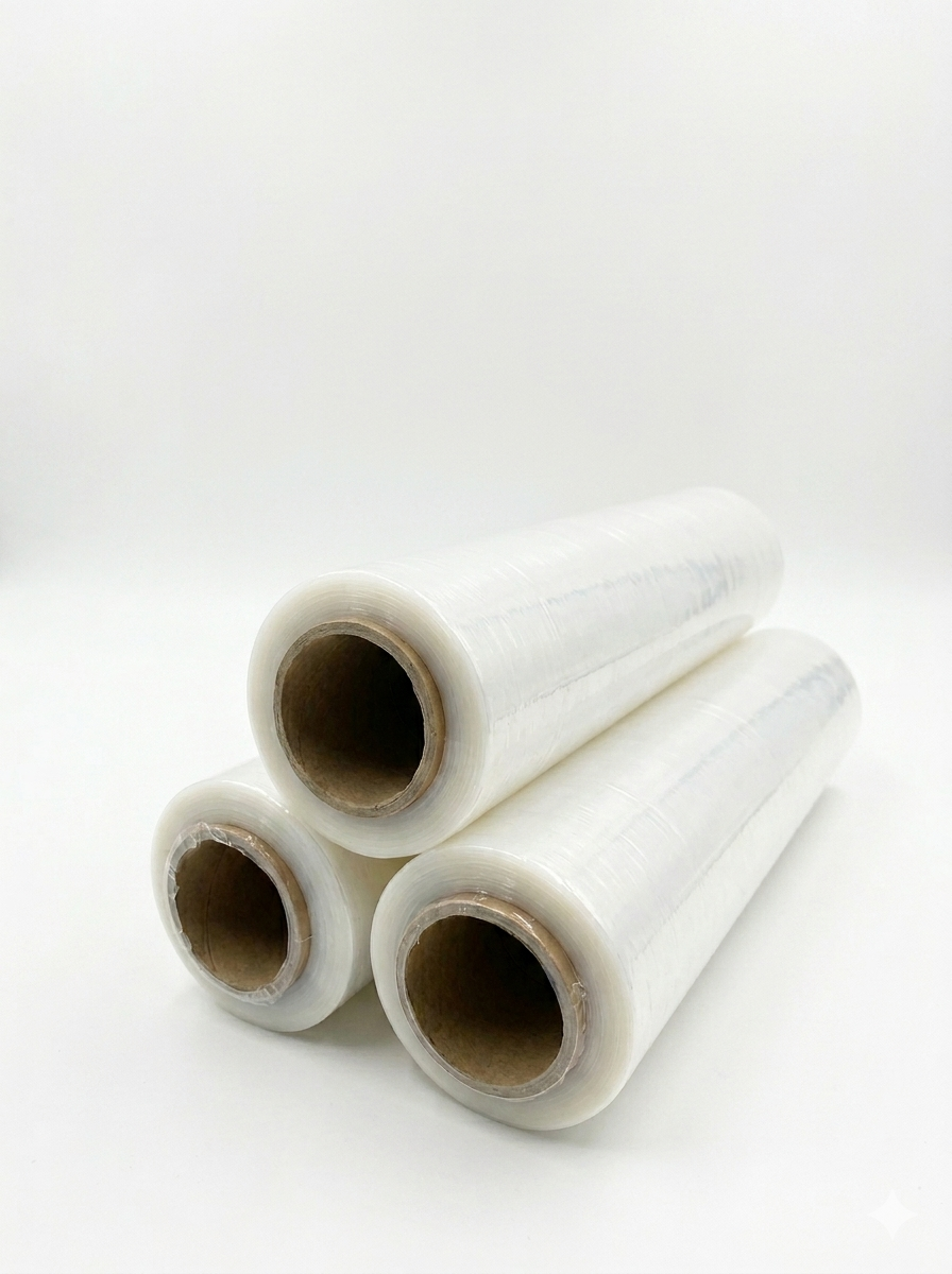 Recycled polyethylene film for custom flexible packaging and bag-making production