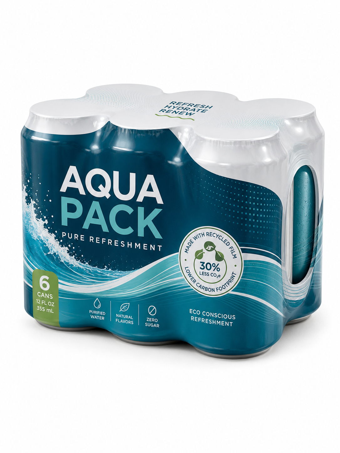 Custom multipack packaging film for bottled and retail product bundles