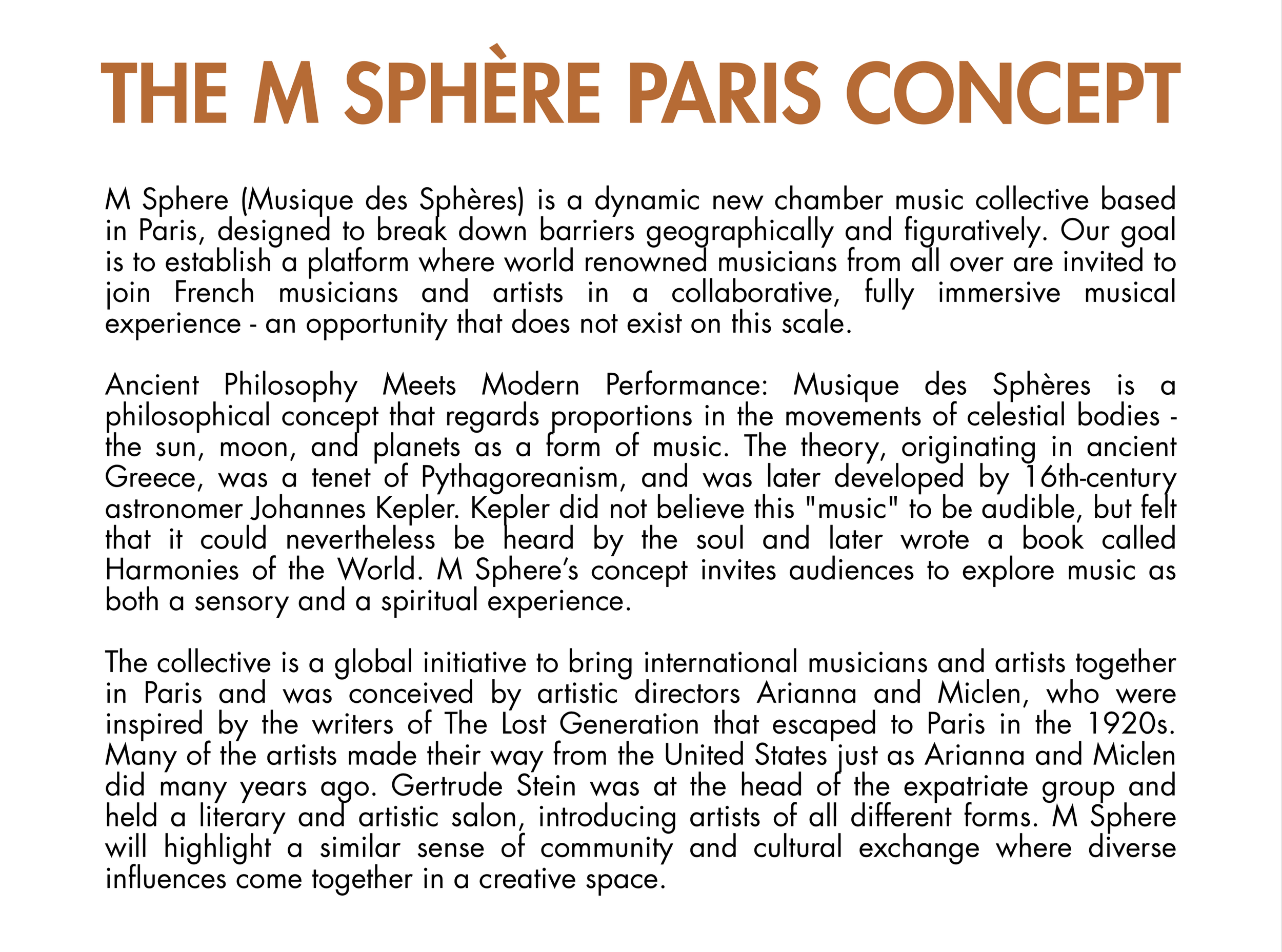 About — M Sphère