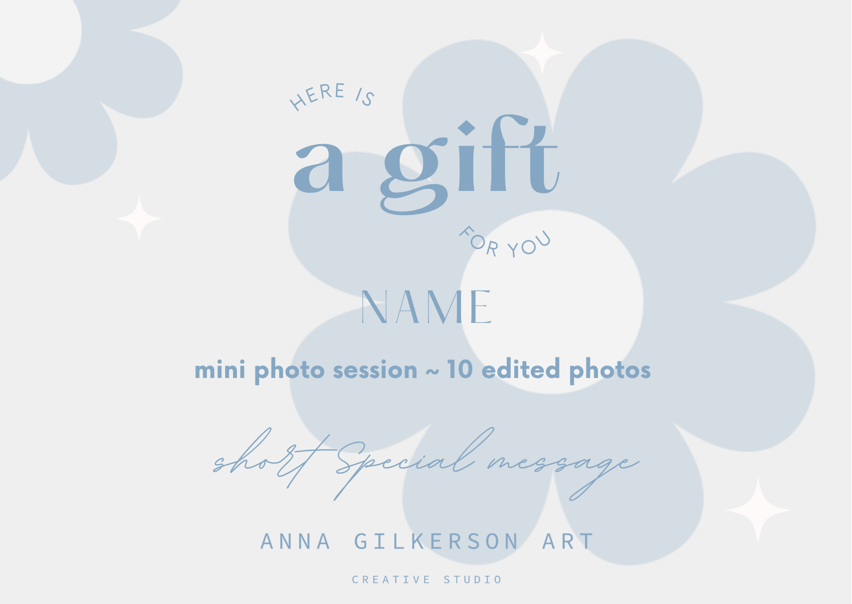 Photography Session Gift Card