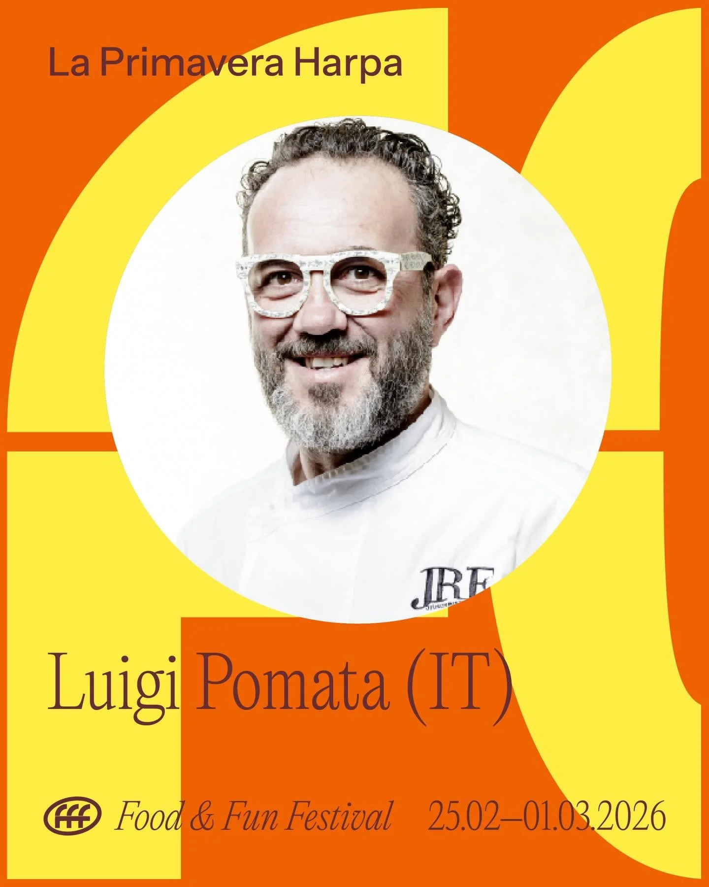 Luigi Pomata x La Primavera Harpa &aacute; Food &amp; Fun Festival💛 

Luigi Pomata er matrei&eth;slumeistari fr&aacute; Carloforte &aacute; Sardin&iacute;u, &thorn;ekktur fyrir a&eth; sameina hef&eth;ir Mi&eth;jar&eth;arhafsins og n&uacute;t&iacute;