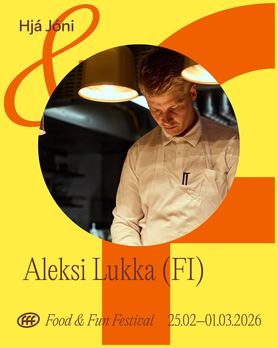 Aleksi Lukka x Hj&aacute; J&oacute;ni &aacute; Food &amp; Fun💛

Aleksi Lukka, yfirkokkur &aacute; Sm&ouml;r &iacute; Turku, n&aacute;lgast matrei&eth;slu me&eth; &thorn;&aacute; hugsj&oacute;n a&eth; hver r&eacute;ttur segi s&iacute;na eigin s&ouml;