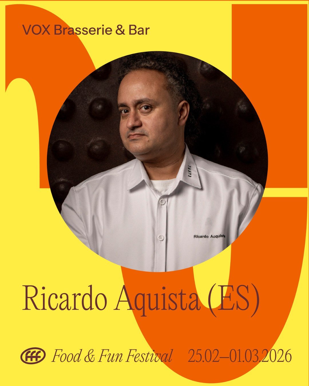 Ricardo Acquista x Vox &aacute; food &amp; Fun💛

Ricardo Acquista er argent&iacute;nskur kokkur me&eth; yfir 16 &aacute;ra reynslu sem hefur skapa&eth; s&eacute;r sterka st&ouml;&eth;u &iacute; sp&aelig;nskri veitingamenningu. N&yacute;veri&eth; opn