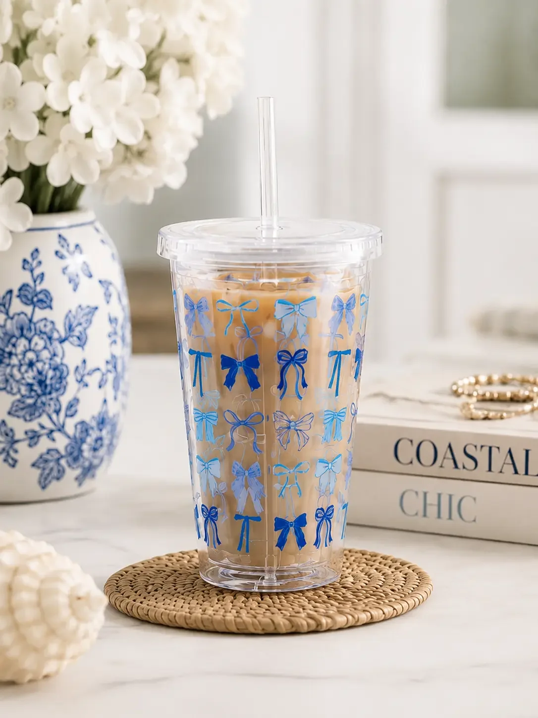 coastal-blue-bow-iced-coffee-acrylic-tumbler.webp