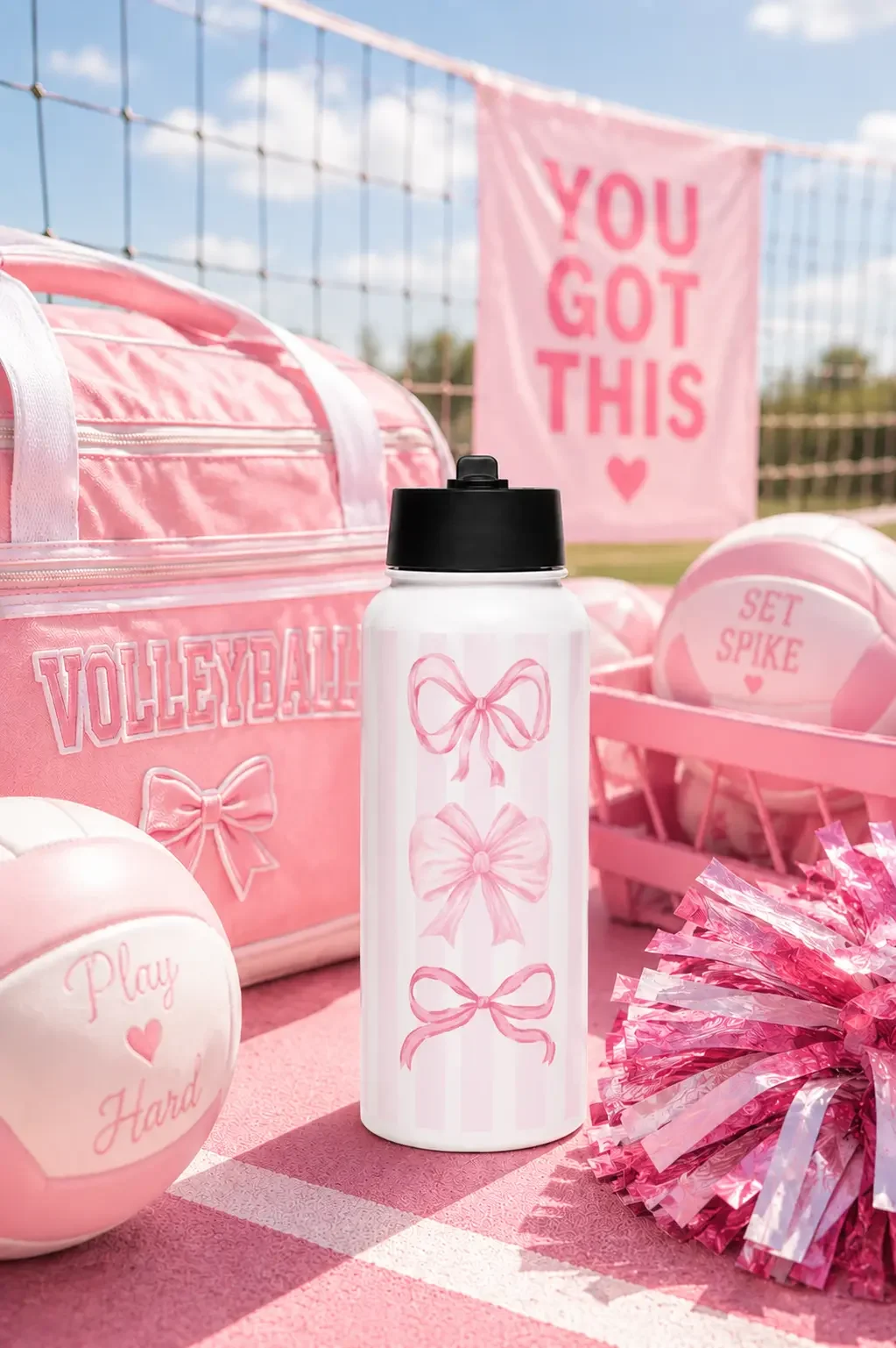 preppy-coquette-bow-insulated-volleyball-water-bottle.webp