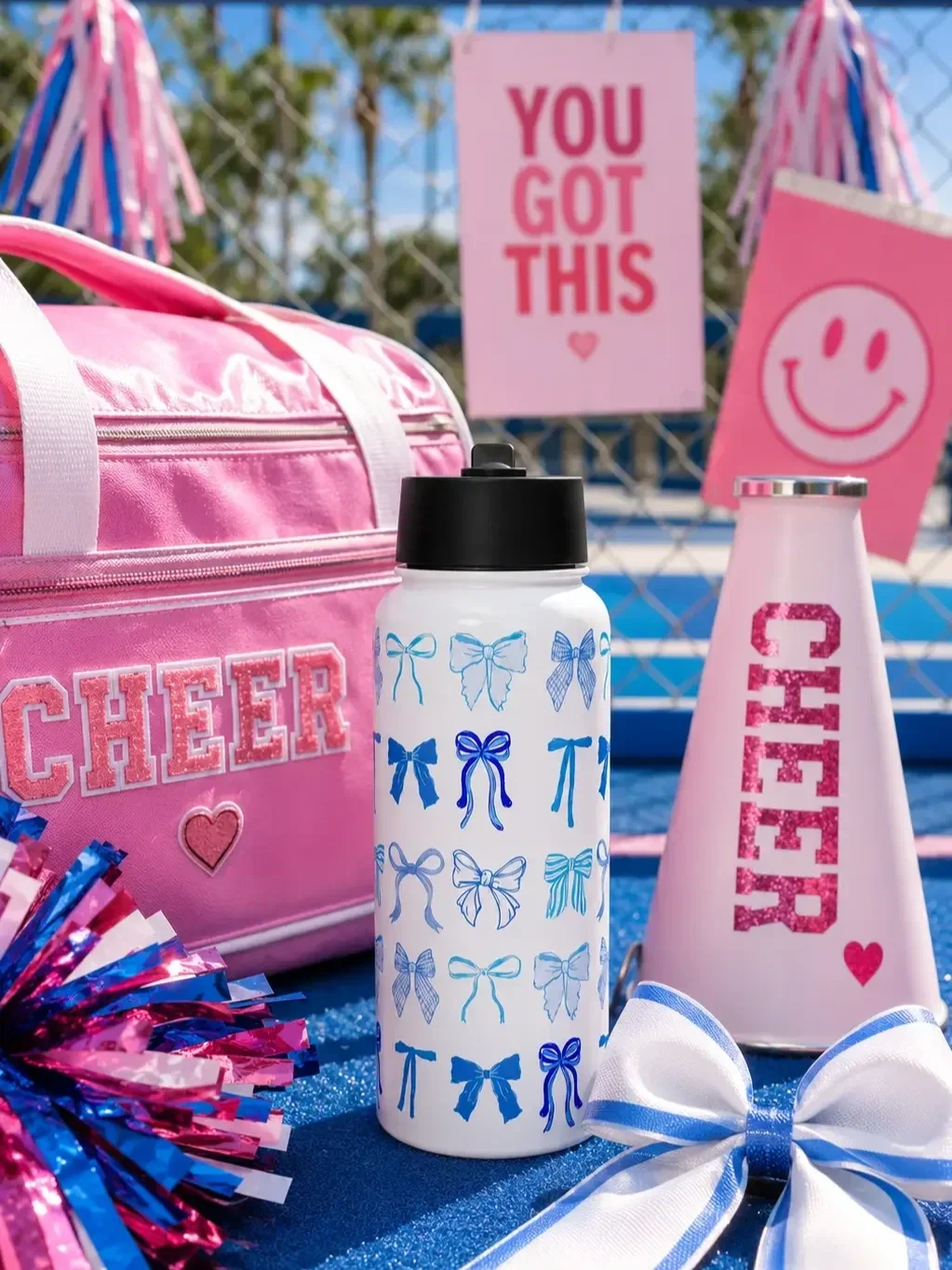 blue-coquette-bows-insulated-water-bottle-doodles-saffron.webp