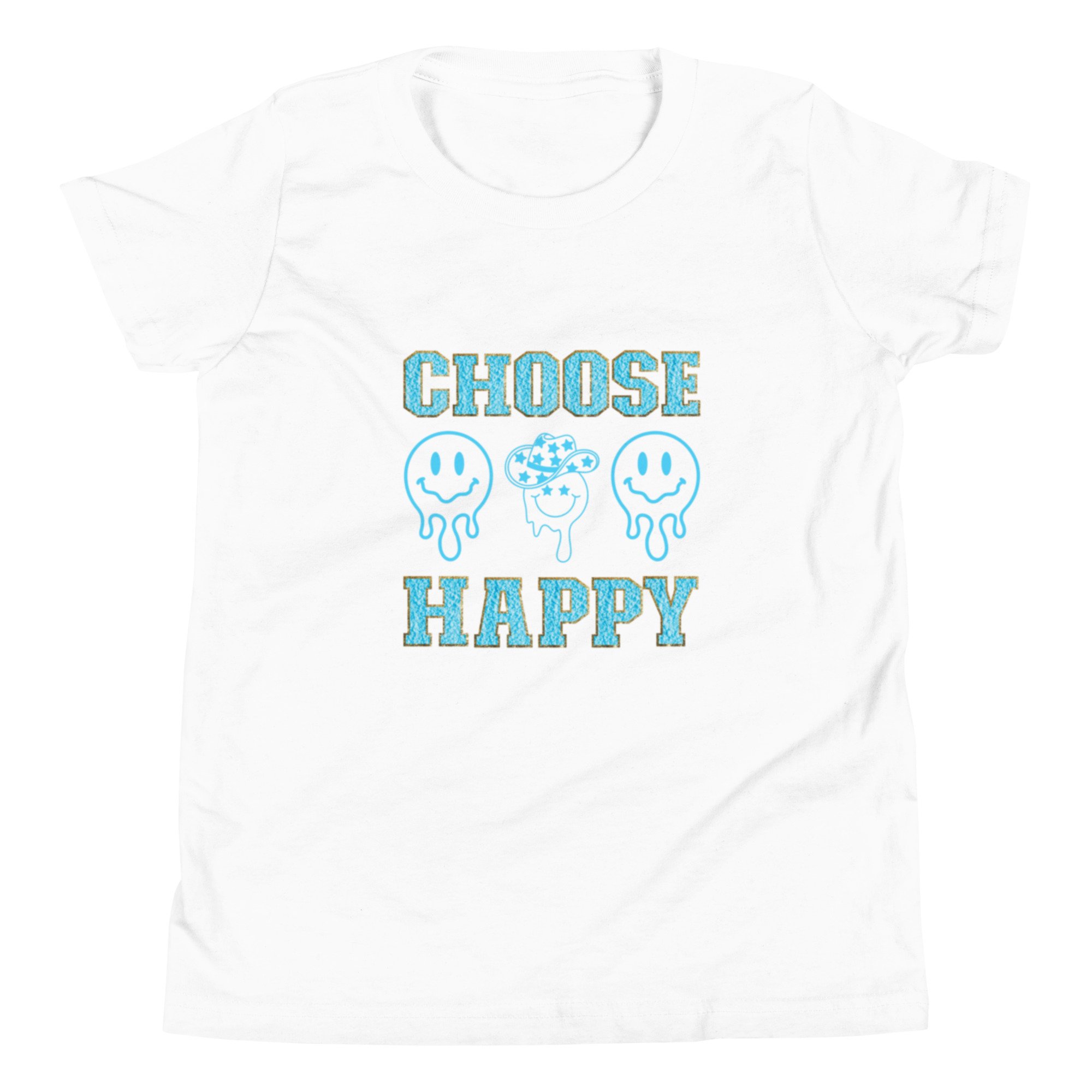 Blue Preppy 'Choose Happiness' Girls T-shirt