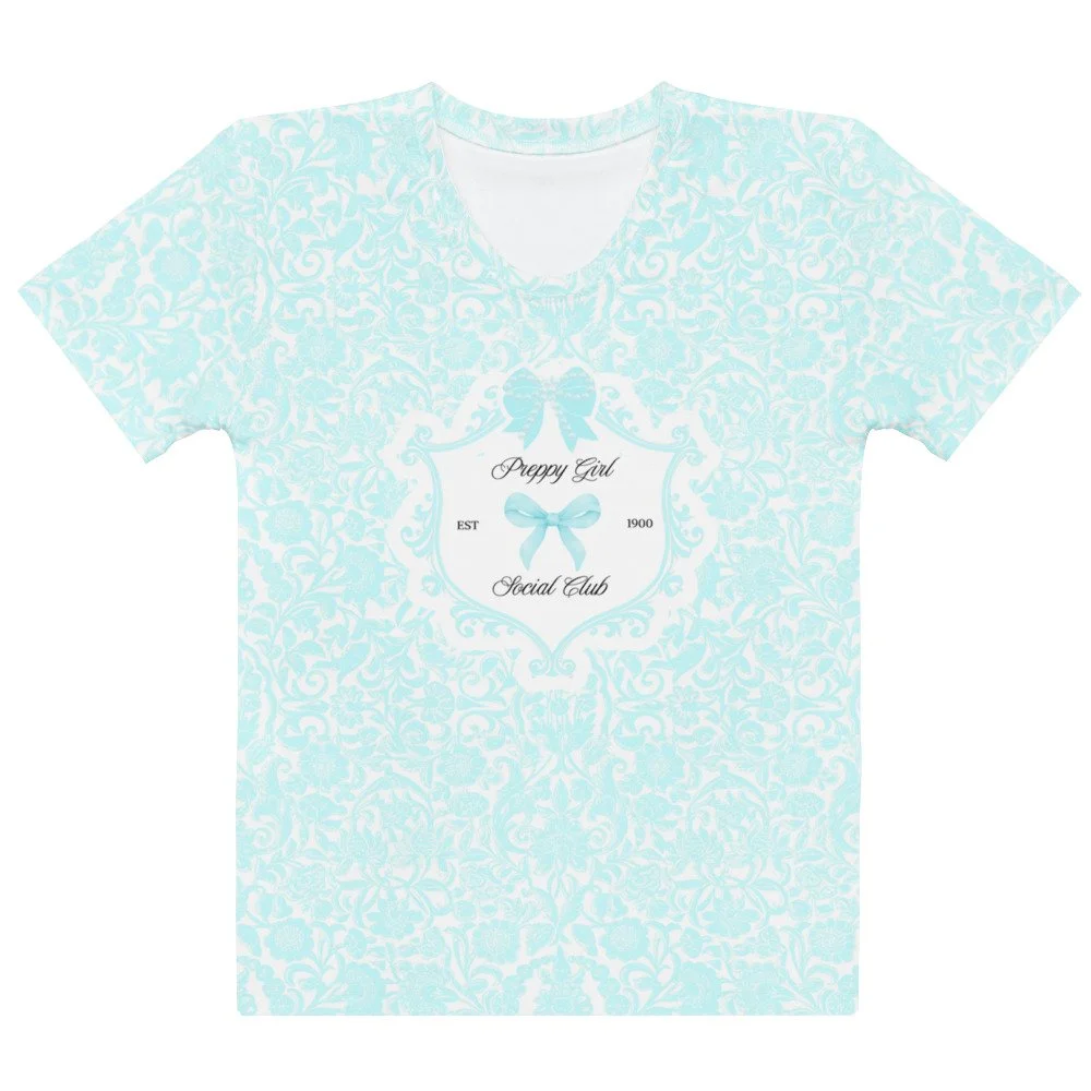 Blue Coquette 'Preppy Girls Social Club' Women's T-shirt