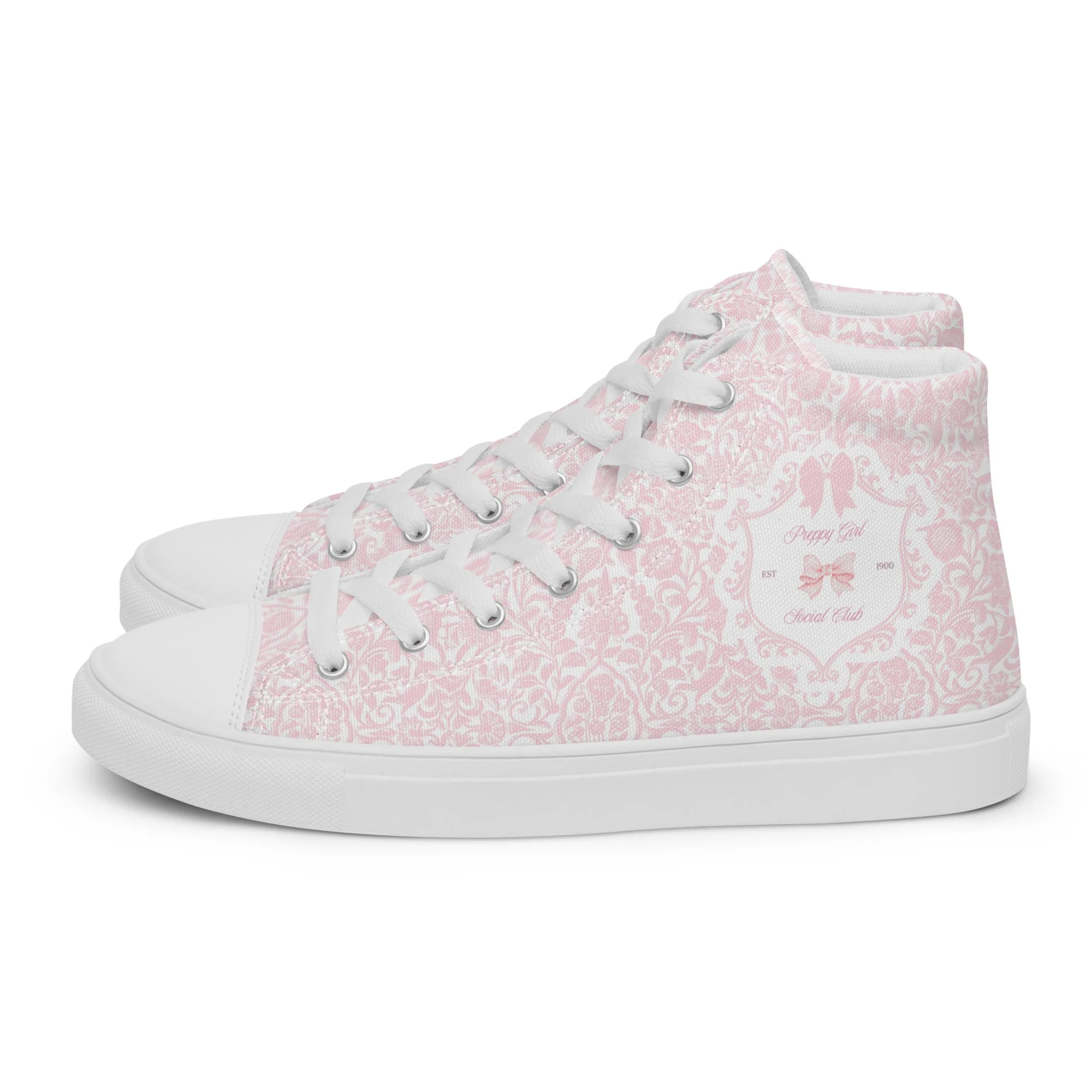 Pink Coquette 'Preppy Girls Social Club' Sneakers for Women