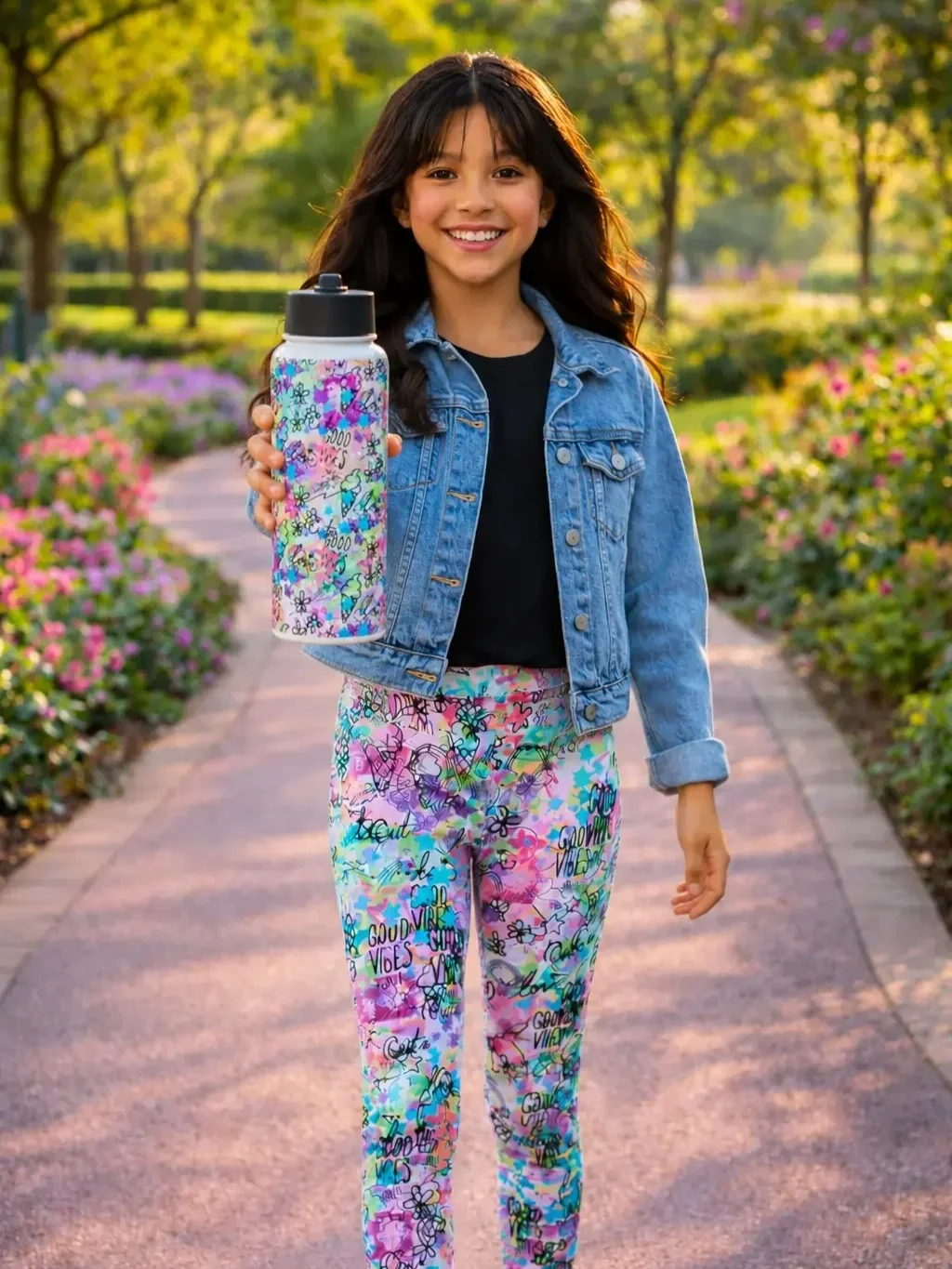 girls-colorful-doodle-print-leggings-matching-water-bottle.webp
