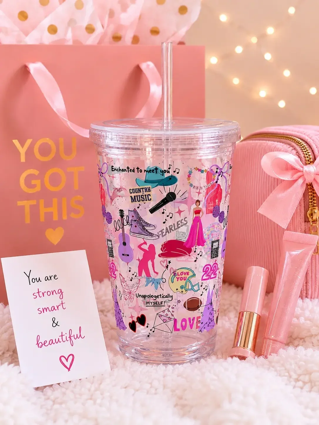 preppy-country-music-pop-star-doodle-tumbler-cup-gift-packaging.webp