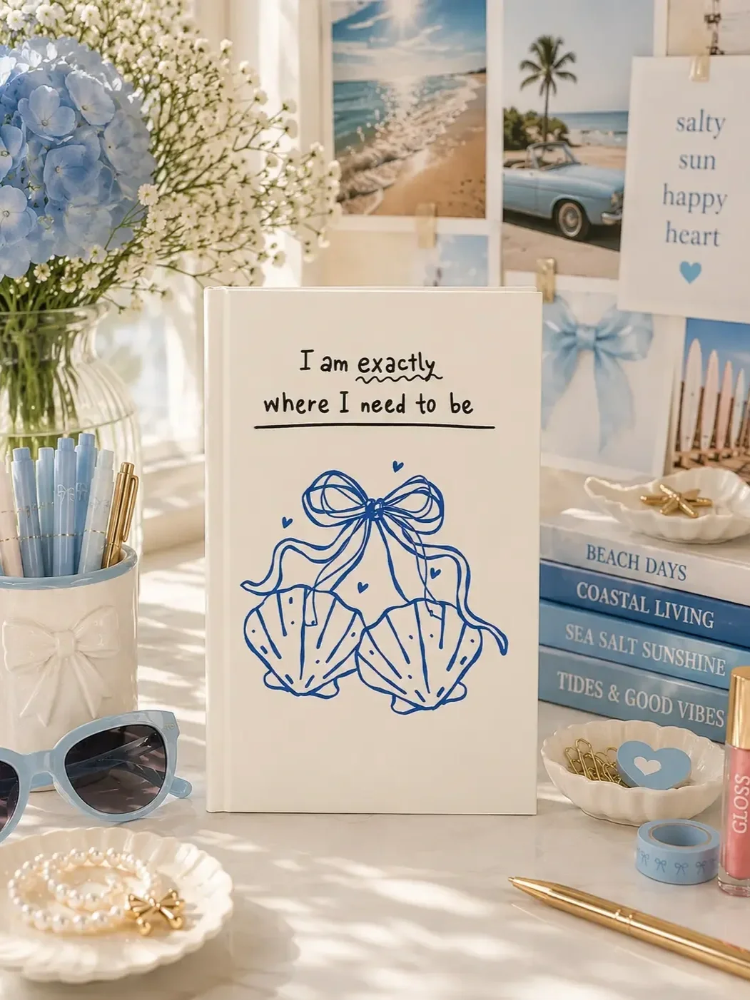 coastal-aesthetic-desk-decor-journal-sunglasses.webp