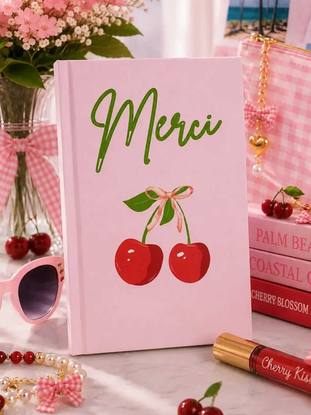 pink-merci-cherry-journal-desk-flatlay.webp