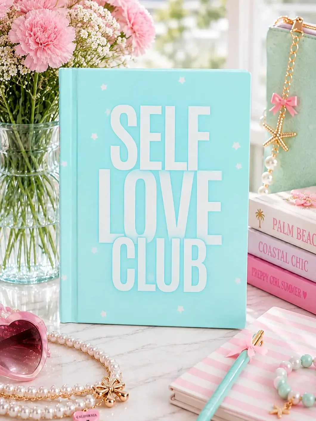 self-love-club-mint-green-journal-desk-decor.webp