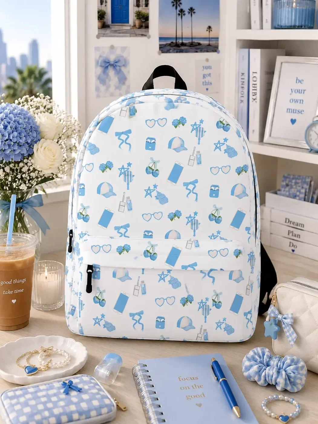 preppy-blue-icon-backpack-aesthetic-desk-setup.webp