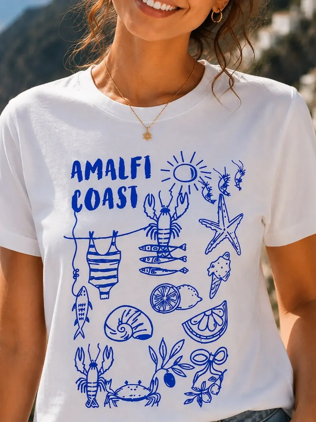 amalfi-coast-travel-white-tee-shirt-design-close-up.webp