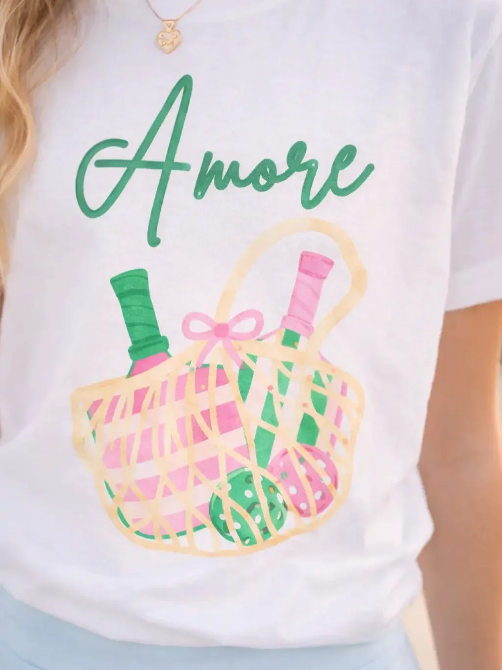 girls-white-amore-pickleball-tee-close-up.webp