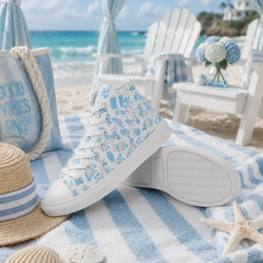blue-coastal-charm-canvas-sneakers-beach-display-view.webp