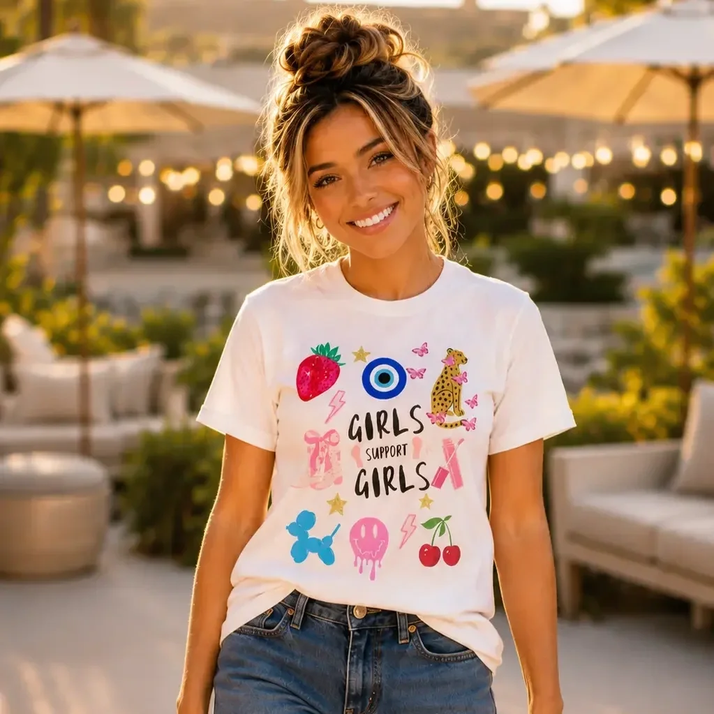 girls-support-girls-graphic-tee-denim-shorts.webp