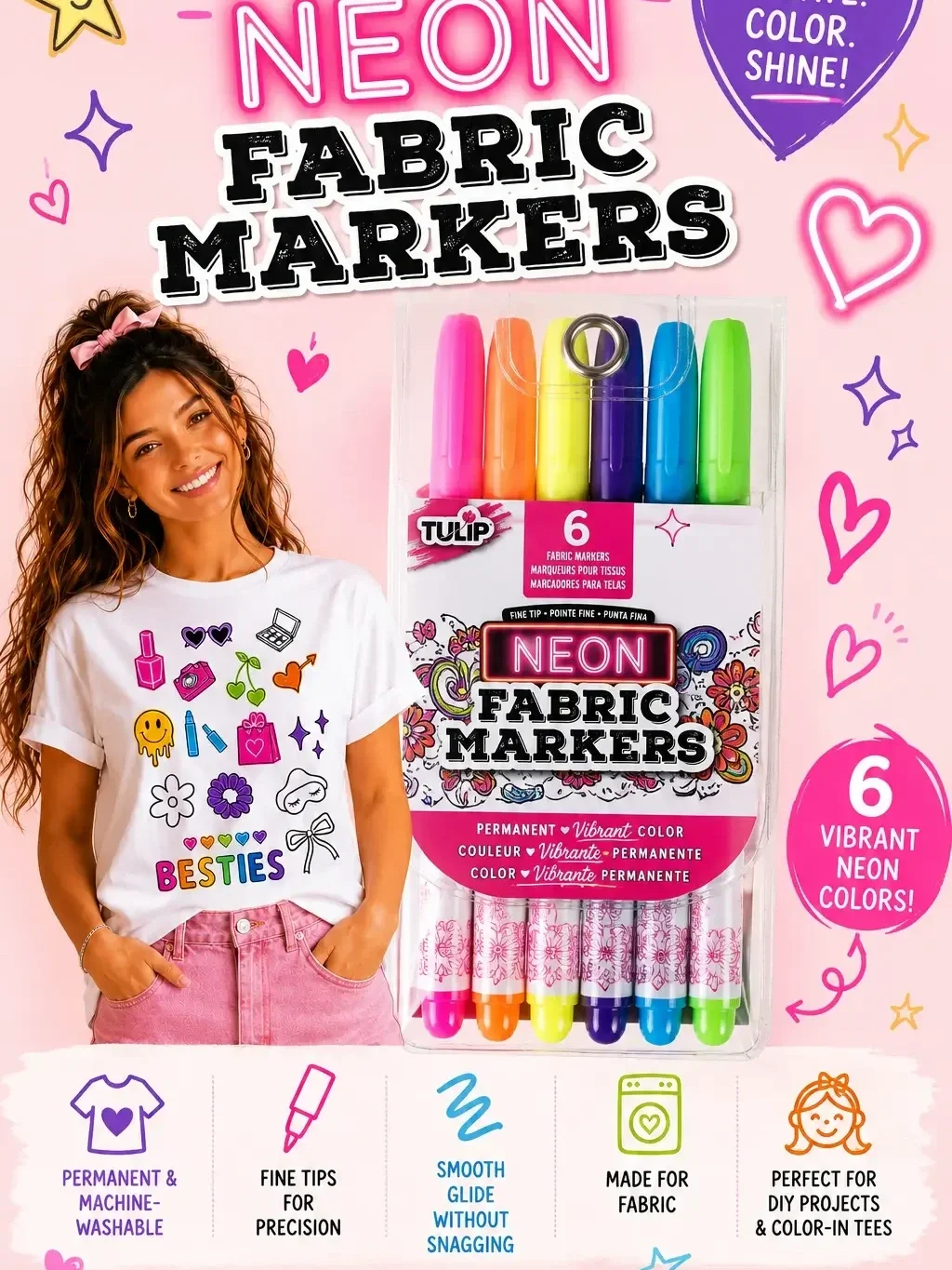 Tulip-neon-permanent-fabric-markers-set.webp