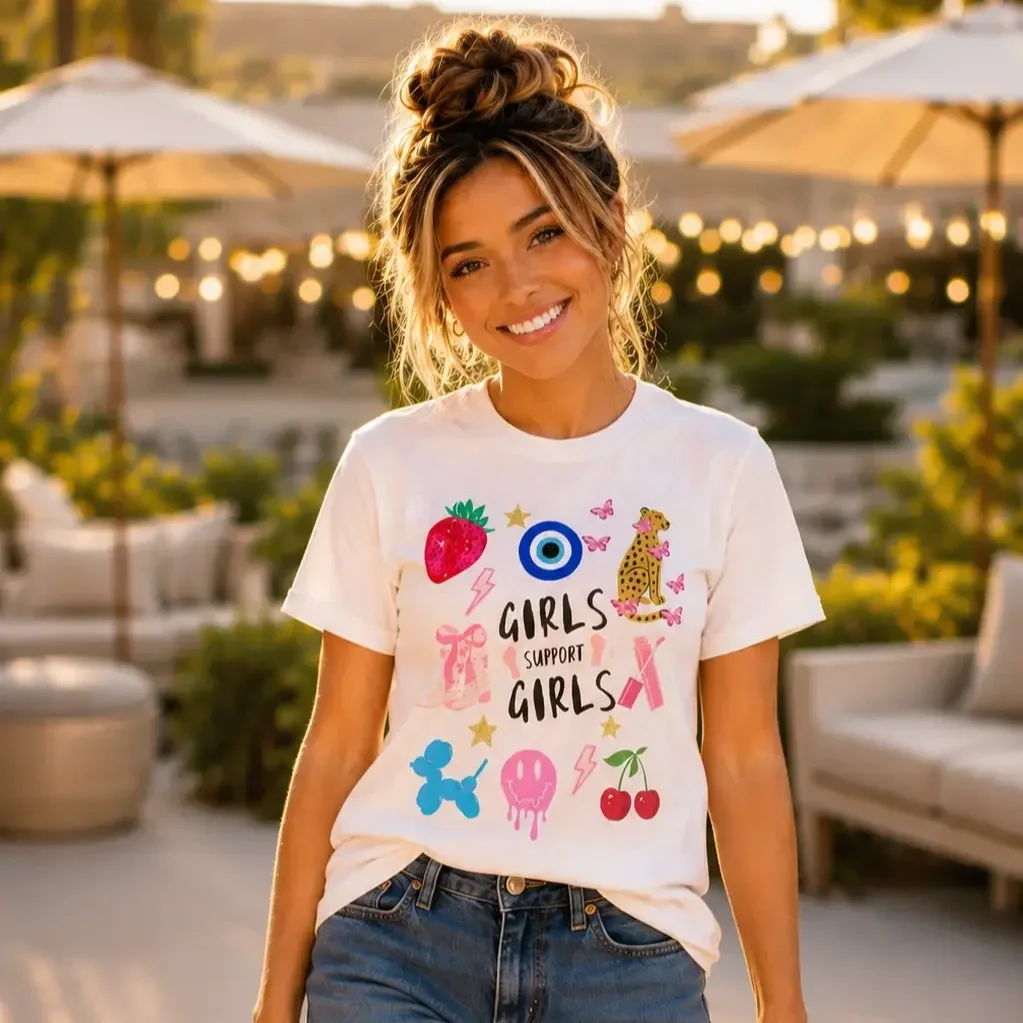 girls-support-girls-graphic-tee-denim-shorts.webp