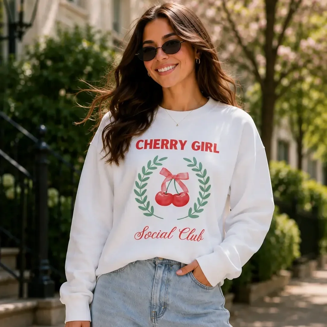 womens-white-cherry-girl-social-club-crewneck-sweatshirt.webp